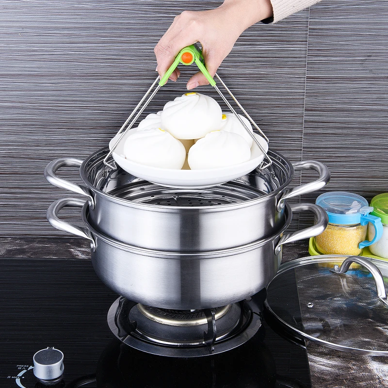 High Quality Stainless Steel Steamer Pot Multi-layer Soup with 2-layer Steam