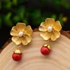 GE0598-6 Pearl Earrings,Edgy Metal Style, Style 2