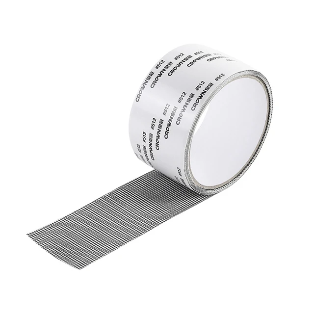 Mesh Screen Repair Tape Fiberglass Self-Adhesive Covering up Holes For  Window Door Tent Screen Prevent Mosquitoes Insects (Black)