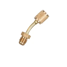 Brass Adapter 45 Degree Fluorine Adapter Connector Industrial Air Conditioning Fitting Mini Split Adapter R410A  for  Hose