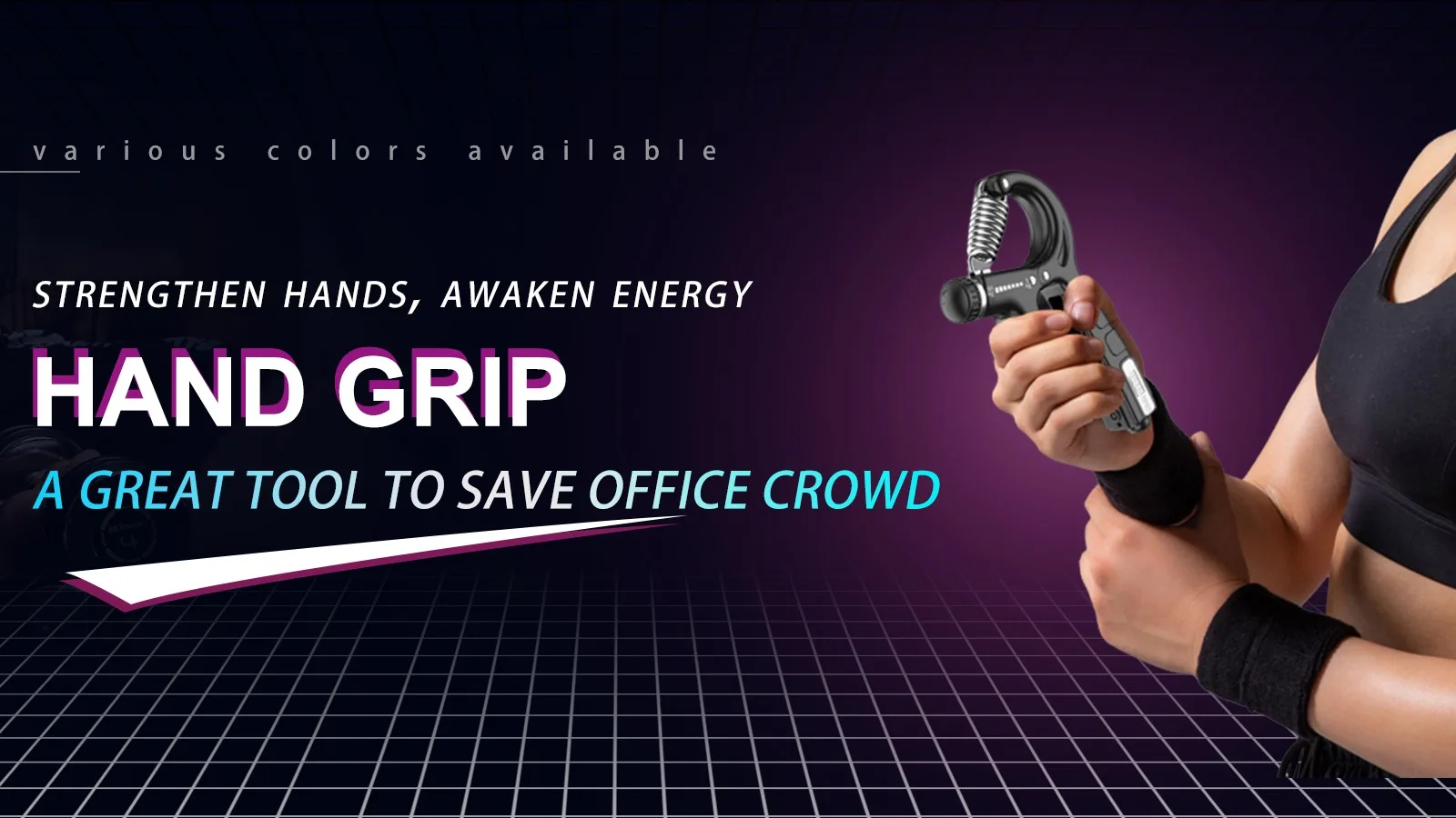 High Quality 1060kg Hand Grip Strengthener Exerciser Workout Wrist