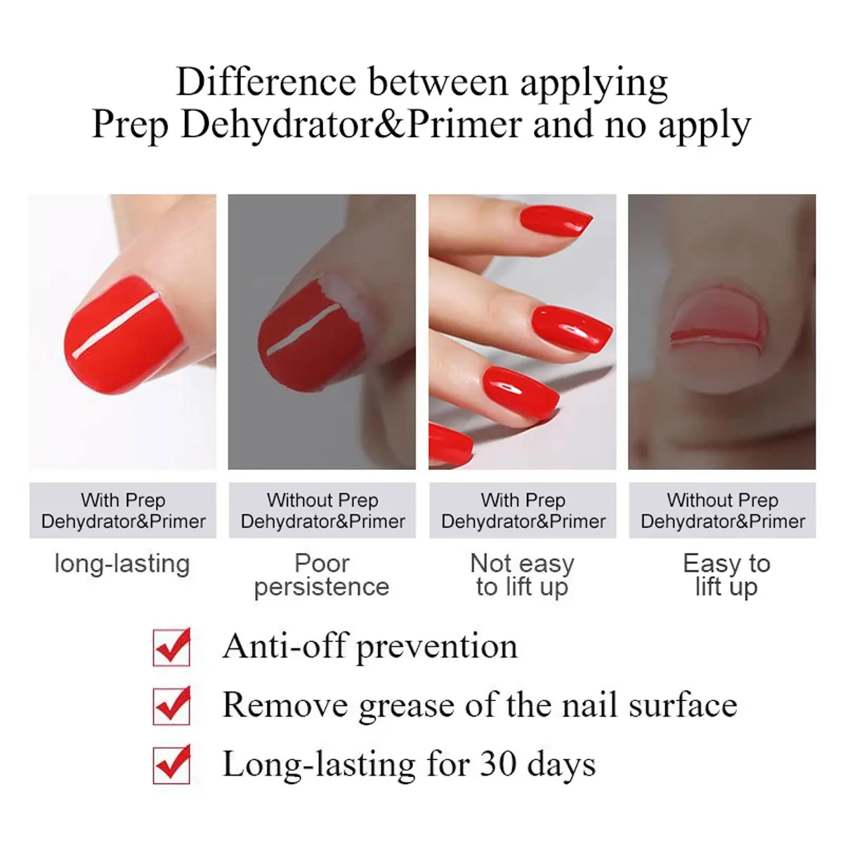 CHARM for YOU  15ML Nail Function Gel Nail Prep Dehydrator Nail Primer and Dehydrator