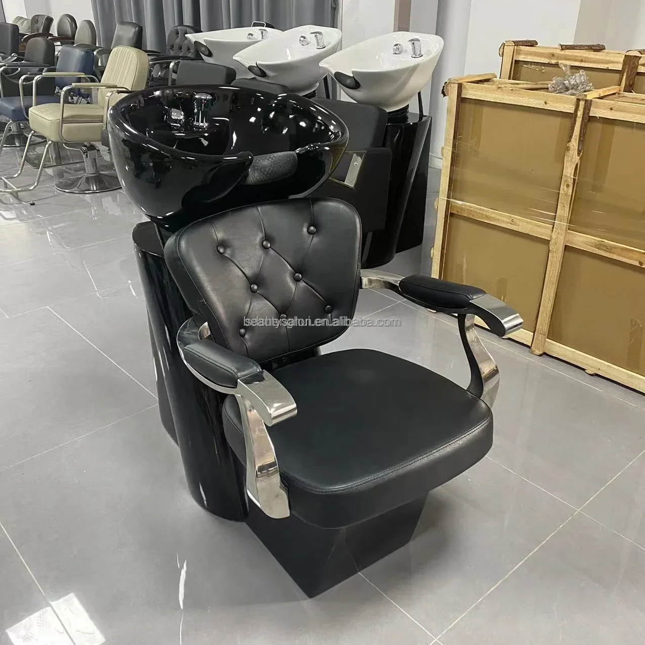 Modern Hair Salon Factory Fashion Design Comfortable Shampoo Chair Hair