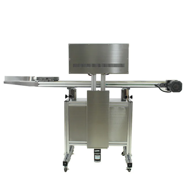 YTK Fully Automatic Electromagnetic Aluminum Foil Plastic Bottle Continuous Induction Sealing Machine With Conveyor