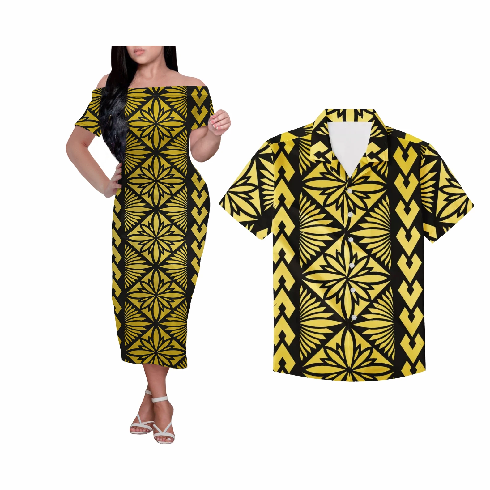 New Design Custom Polynesian Samoan Tribal Tapa Puletasi Tatau Pattern ...