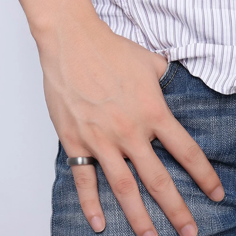 6mm Classic Tungsten Wedding Band for Men with Comfort Fit and Black Rose Gold Two-Tone Design