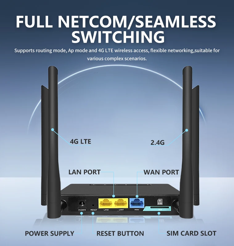 Hcb Router 2.4G Wireless WiFi Repeater Booster Long Range WIFI Network Extender ...