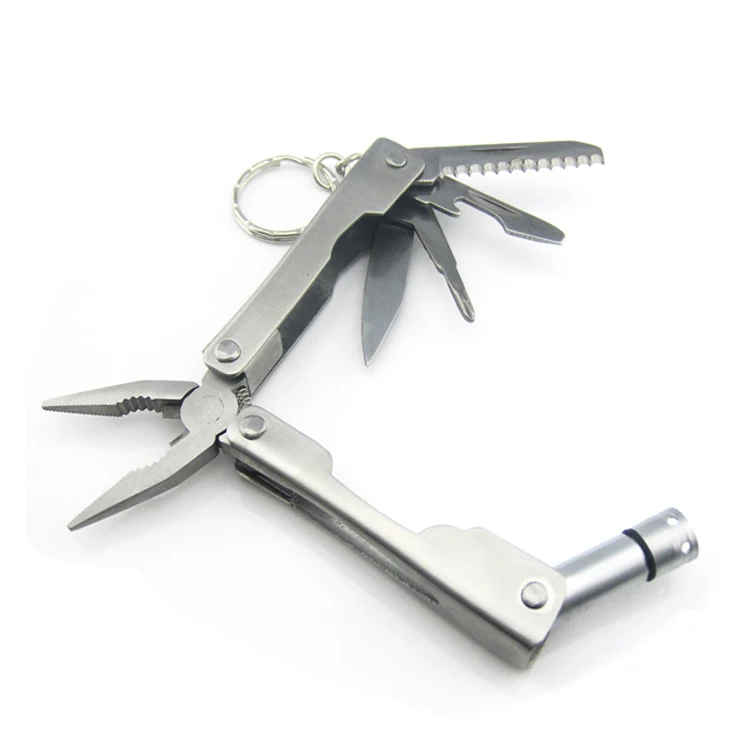 Multitool Plier Mini Edc Multi Tool Led Pocket Tool Portable Folding