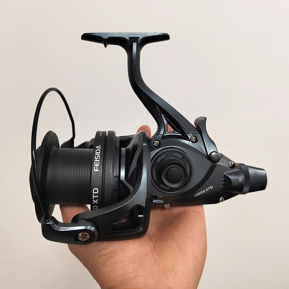 carp fishing reels baitrunner New 14000 Bait Runner Carp Fishing Reel 6+1BB/20kg Max Brake Power Carp  Reel Foldable Handle Fishing Reel for Carp