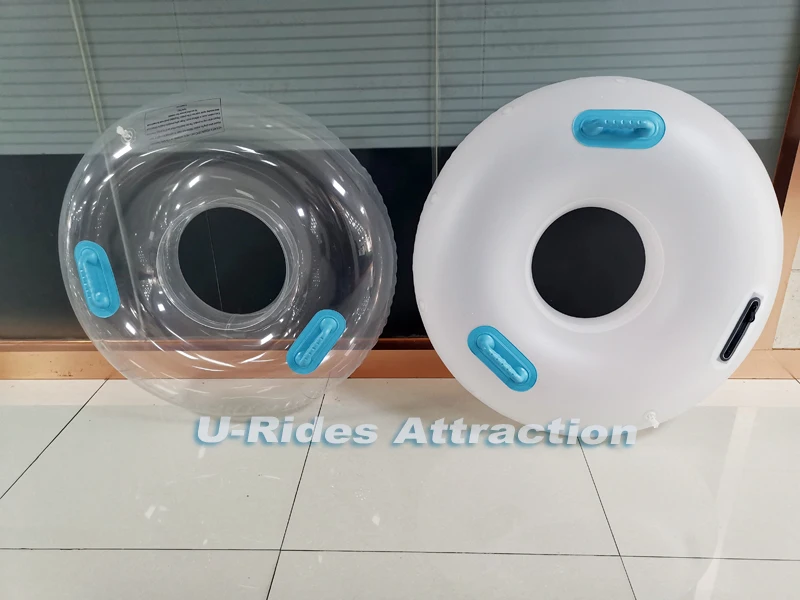 Lazy River Tube Inflatable PVC Clear Single Swim Ring Transparent Water Park Tube for Water Park Super Fibreglass Slide