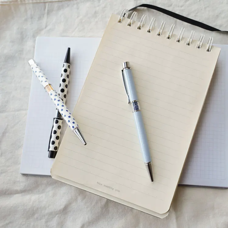 Роскошный подарок, рекламная акция, индивидуальная печать логотипа, милая металлическая шариковая ручка с кристаллами и стразами