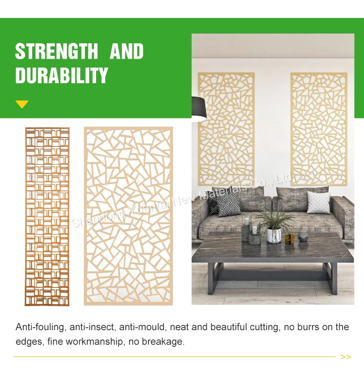 Wpc Screen Modern Luxury WPC Partition Screens Decorative Screens Hollow Wall ...