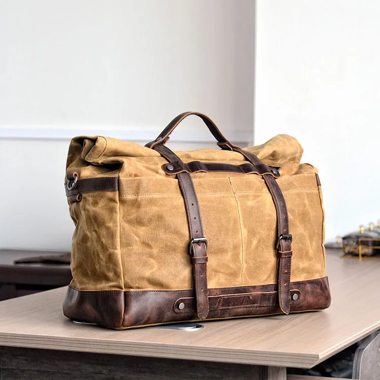 canvas travel bags for men Large Duffle Bag Mens Women Travel, Black 46*23*25 cm ITEM OVERVIEW The Large Canvas Duffle Bag is a perfect companion for your next adventure Large Travel Canvas Messenger Bag