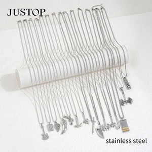 OEM Wholesale Custom Waterproof Gold Silver Plating Europe America Style Fashion Jewelry Unisex Long Stainless Steel Link