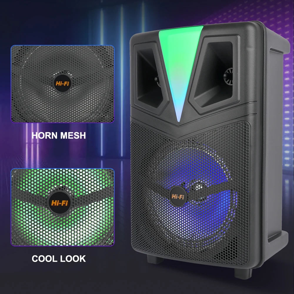 Affordable USB Charging Trolley Cart Speaker with RGB Light