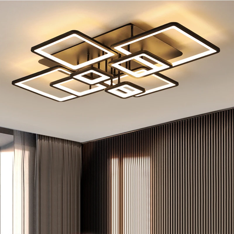Smart Modern Surface Mounted Pop Ceil Lamp Fixtures 2.4G APP Remote Control Lighting Corridor Home LED Big Ceiling Light