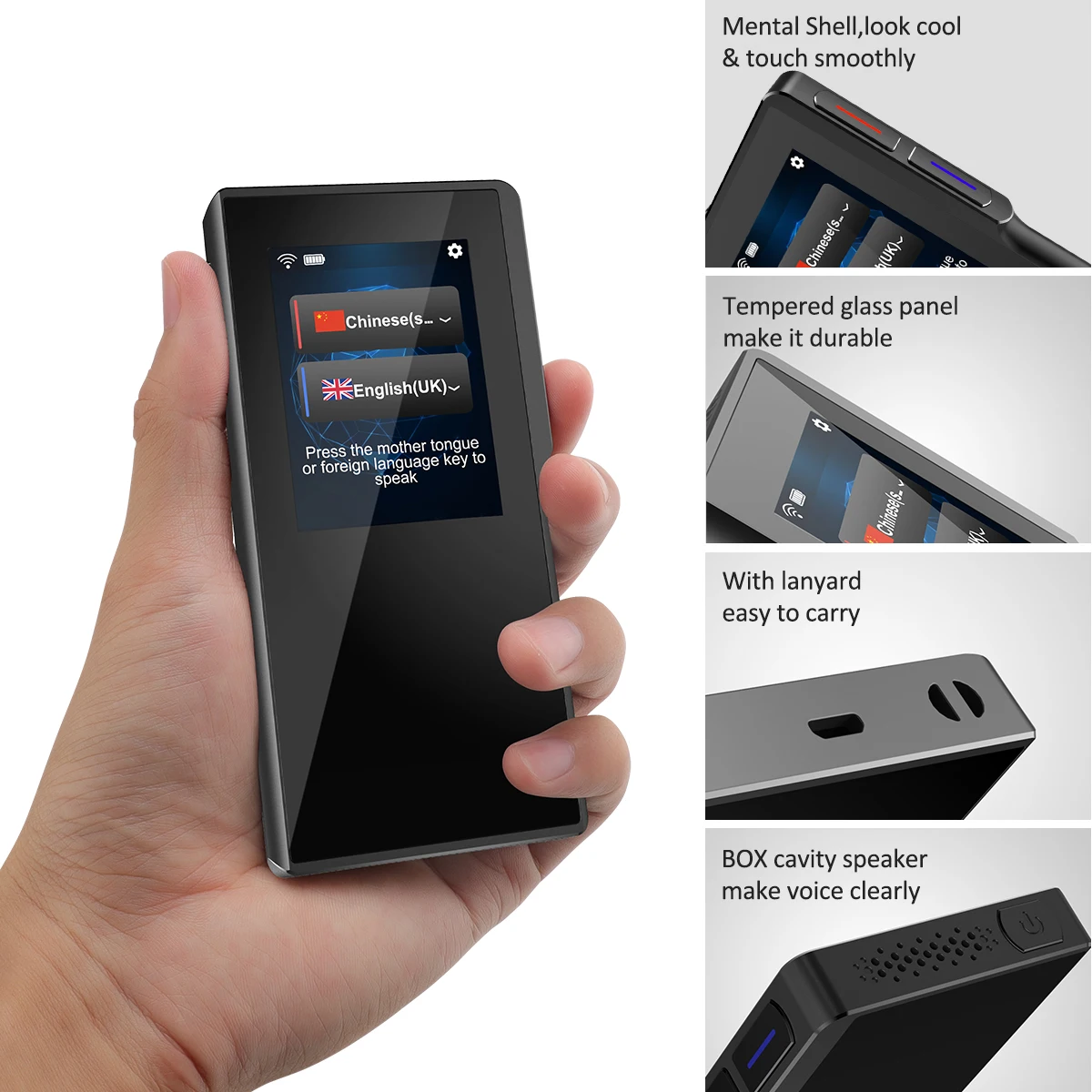 Two-Way WiFi hotspot Real Time 52 Multi-Language T6 Voice Translator
