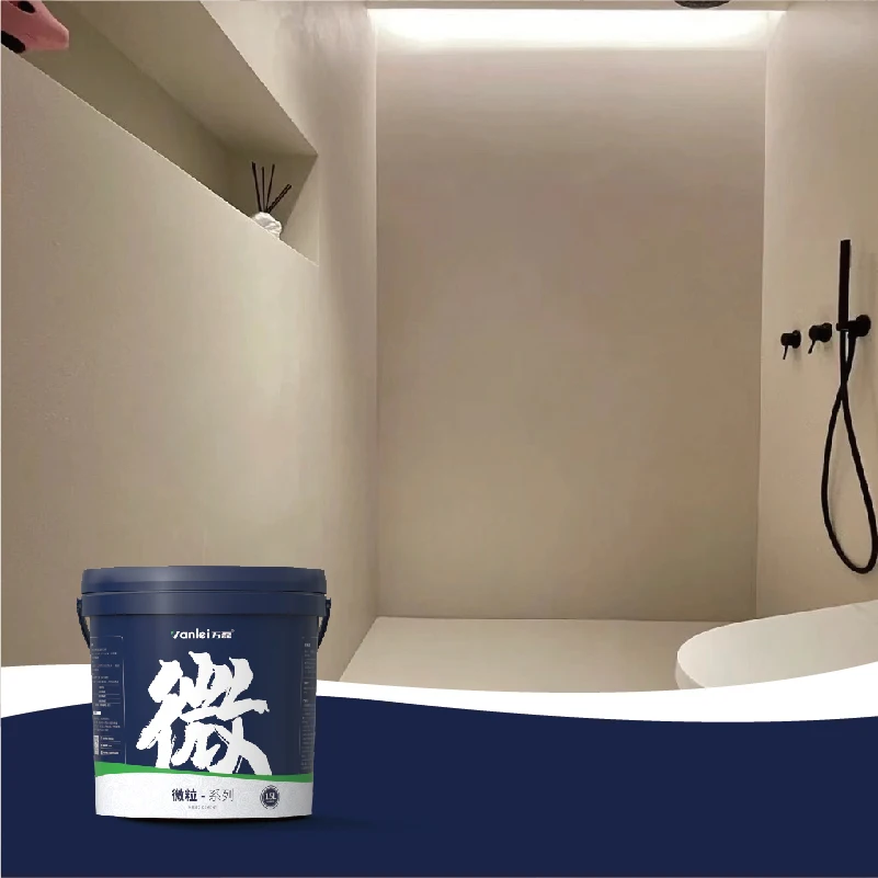 Vanlei Microrock Minimalist Style Easy to Clean Non-slip Microcement Resin Coating Building Microcement for Shower Room
