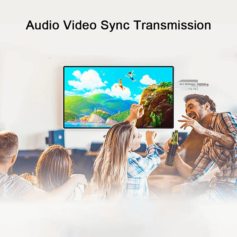300M 4K  Wireless HDMI Extender Transmitter 2.4GHz/5.8GHz WiFi HDMI Extender Video Transmitter Receiver for TV PC Camera