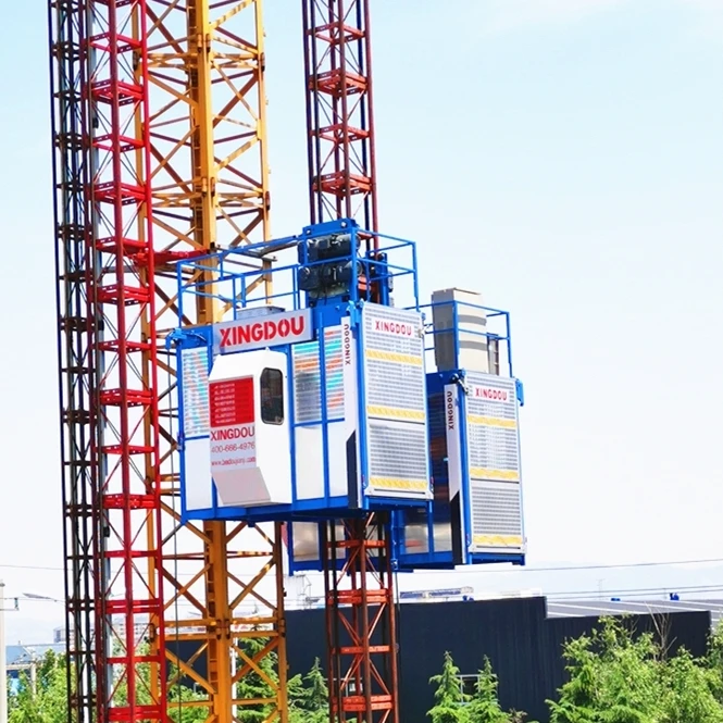 SC100 Building Construction Elevators for Lifting Cargo and Passengers