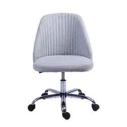 Highest Quality Home Office Fabric Material Comfortable Grey Dining Room Chair
