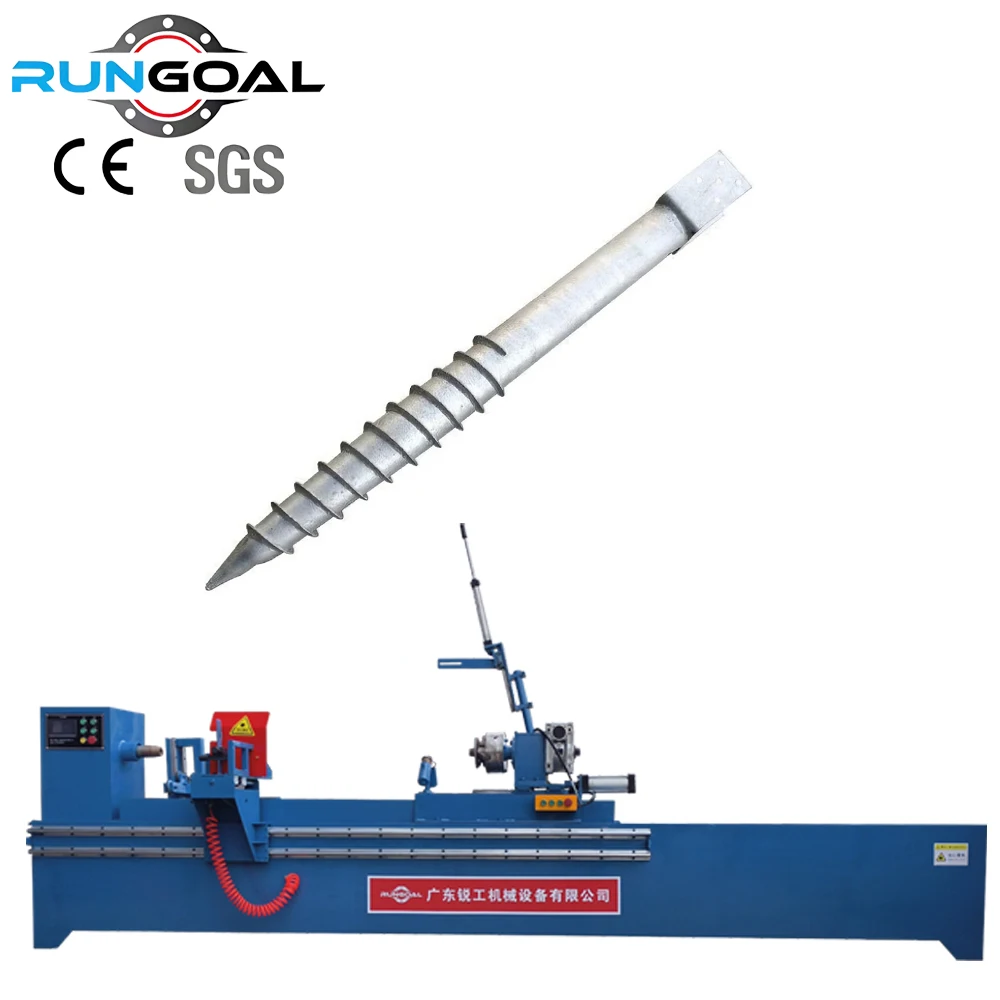 RUNGOAL Industrial Grade Screw Pile Mini Blade Welding Machine for Ground Screw Pile Mass Production