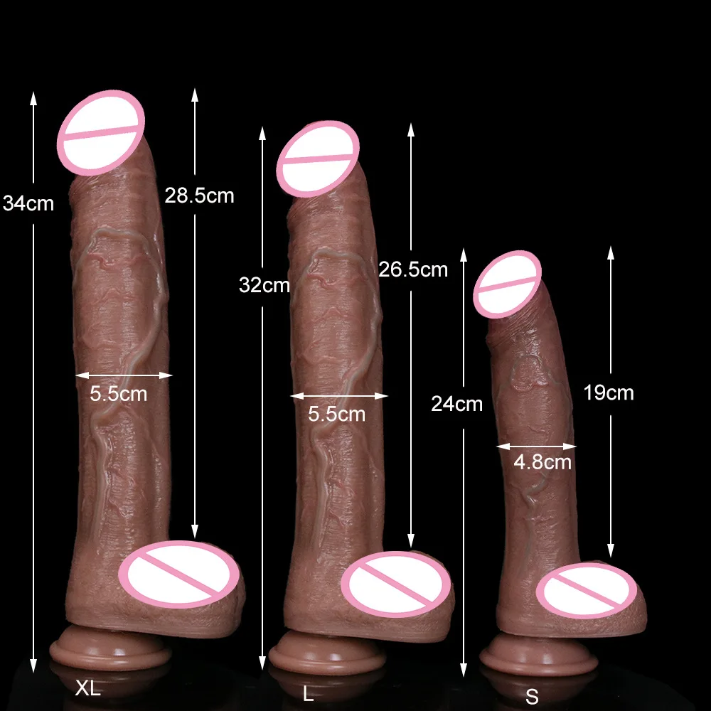 Female Simulation Liquid Silicone Soft Adult Sex Products for Erotic Masturbation Big Black Dildo Pictures