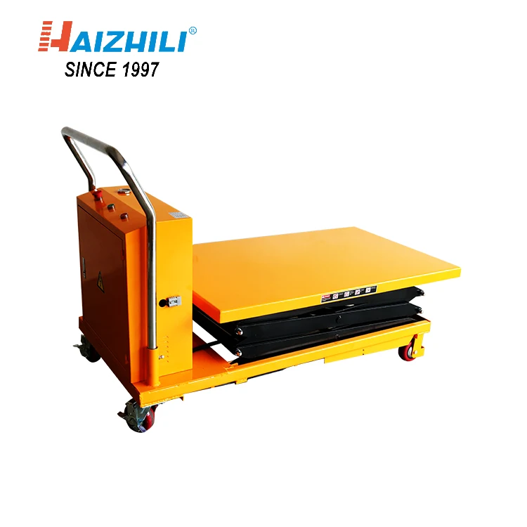 HaizhiLi Handling Equipment 500KG Mobile Small Electric Scissor Lift Platform
