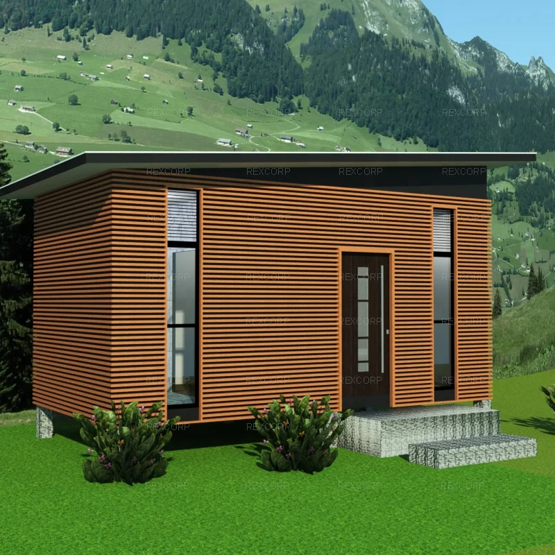 Fully Decorated Finished Container Studio Small House Single Studio Home Container Garden House with Bath