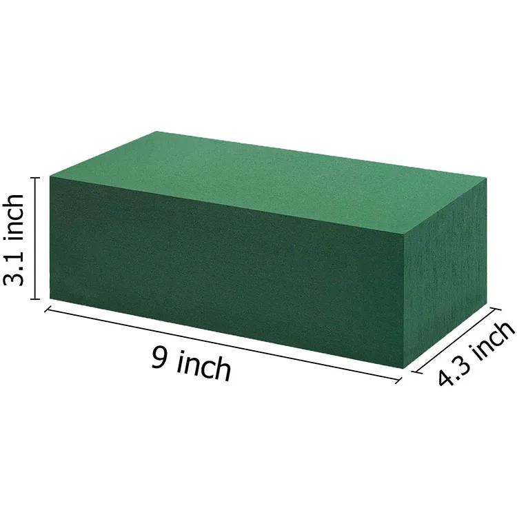 1pc Absorbent Floral Foam, Minimalist Plastic Green Flower Foam Brick For  Flower Packaging