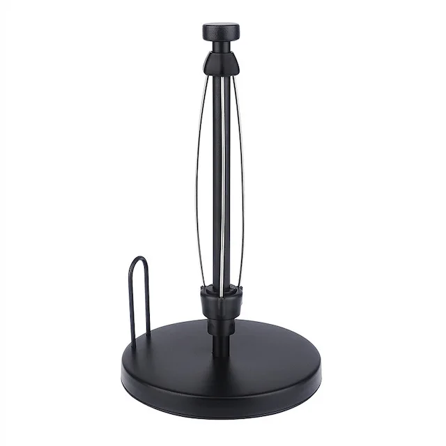  Paper Towel Holders,Black Paper Towel Holder,Paper Towel Holder  Countertop,Ratchet System and Suction Cups Paper Towel Stand, for Living  Room,Bathroom,Paper Towel Roll Holder