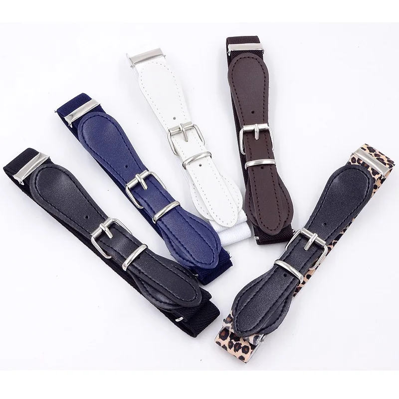 Wholesale Kids Belt Adjustable Elastic Fashion Belt with Pin Buckle for Girls Kids 15 Colors