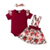 Burgundy short sleeve
