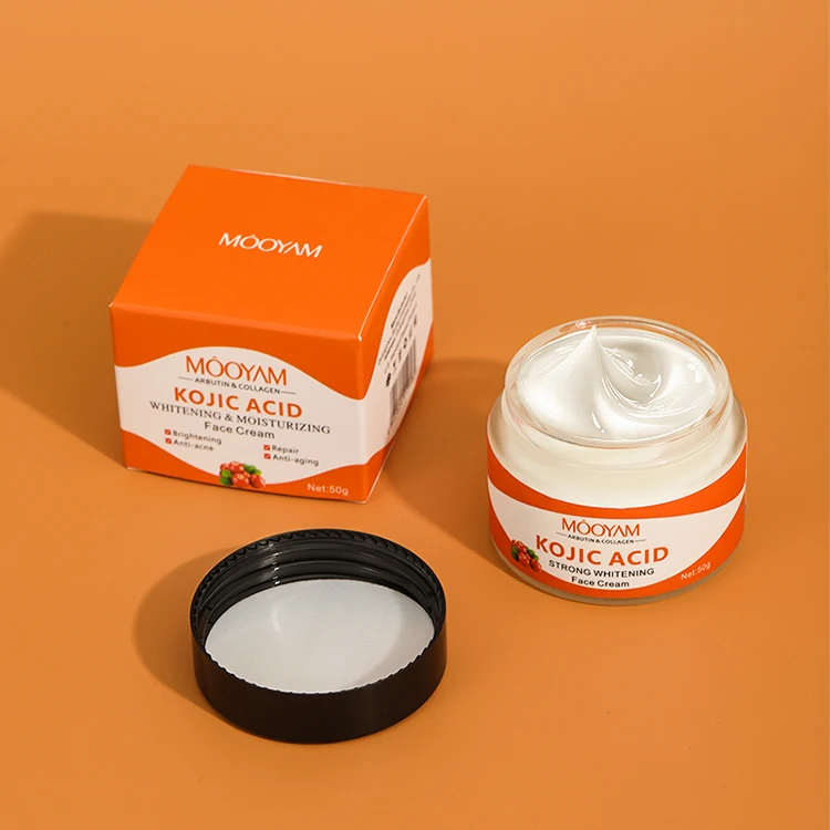 MOOYAM Private Label Anti-aging Moisturizing Dark Spot Remover Lightening Whitening Kojic Acid Face Cream
