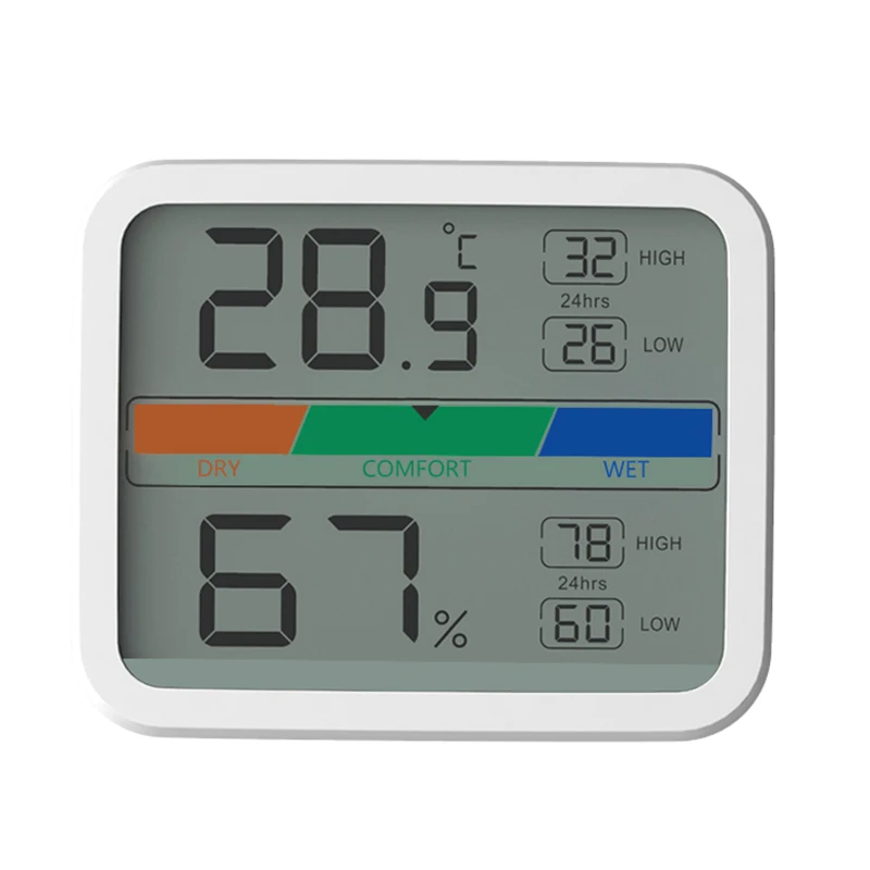 Large Led Display Room Thermometer Digital Temperature Humidity Meter