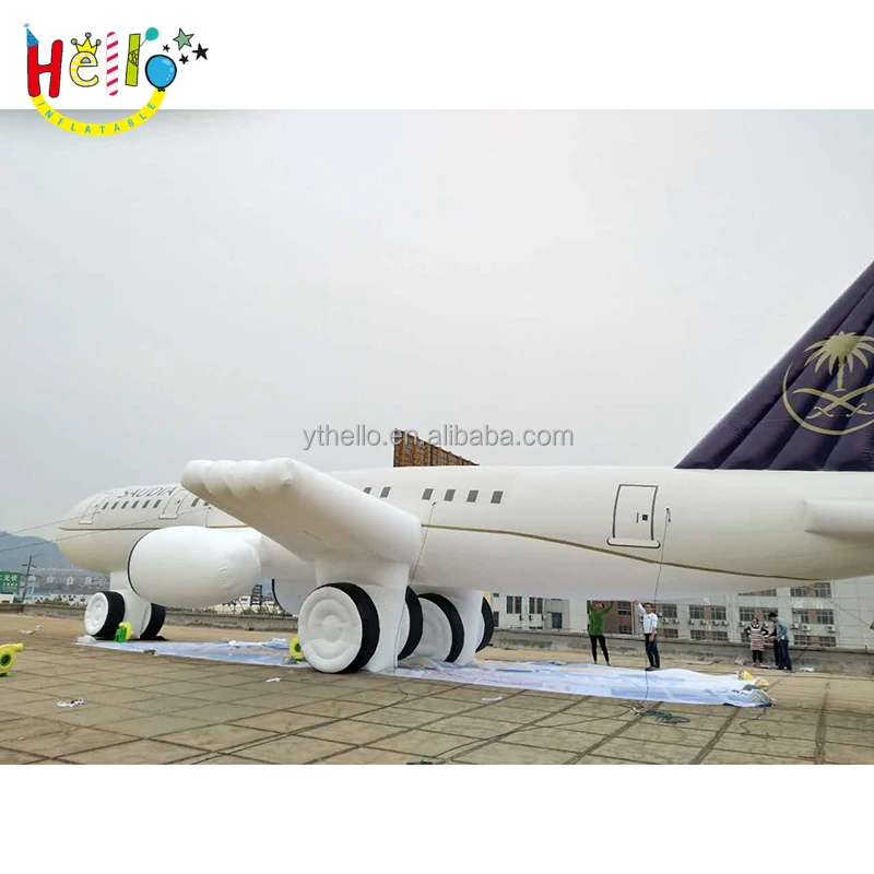 Надувной самолет длиной 20 м, модель большого самолета для рекламы/шоу на открытом воздухе/фестивальных мероприятий