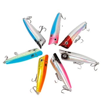 Fishing Popper Big Mouth Minnow Pencil Crank Baits Bass Trout With Hooks Hard Plastic Surface Floating Lure – Minnow – view 4