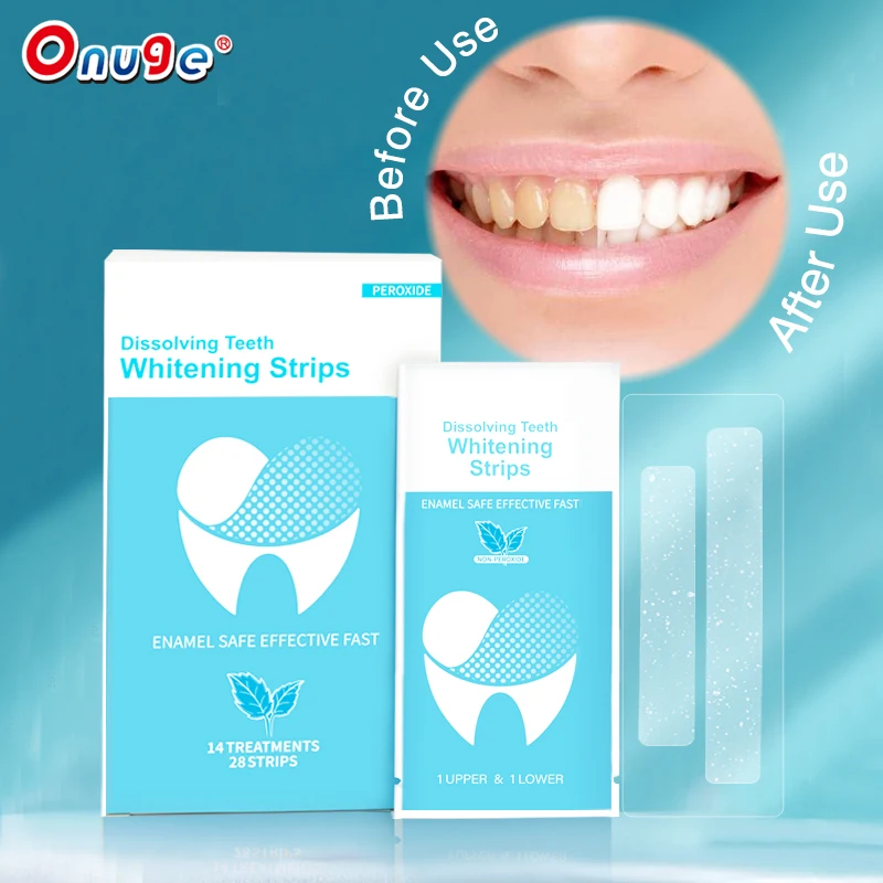 100% QA/ QC Process 4th Instant White Gen Tooth Whiting Sticker OEM Dissolving Teeth Whitening Strips