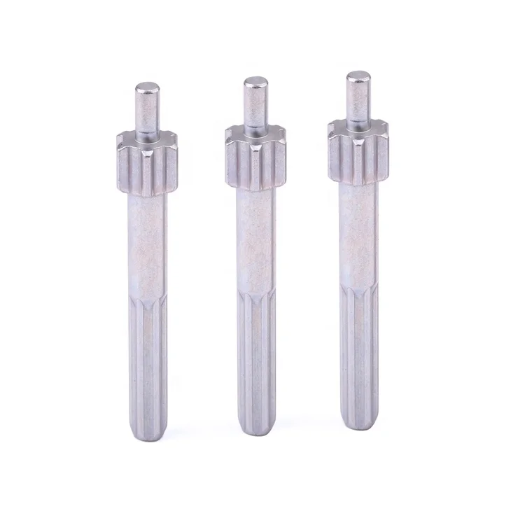 Customization fasteners straight tooth rotating shaft screw drive shaft for door lock