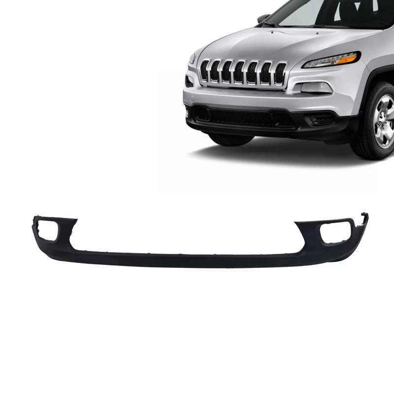 factory wholesale auto parts front lower bumper cover with fog lamp hole for Jeep Cherokee 2014 2015 2016