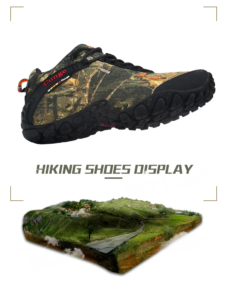Hiking Shoes Men Summer Winter Outdoor Warm Non Slip Camouflage ...
