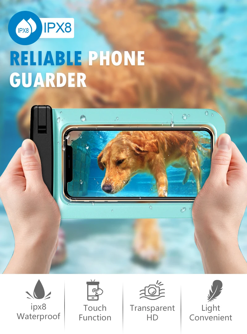 Custom LOGO Eco-friendly Wholesale Waterproof Case Import Mobile Phone Accessories Waterproof Phone Bag