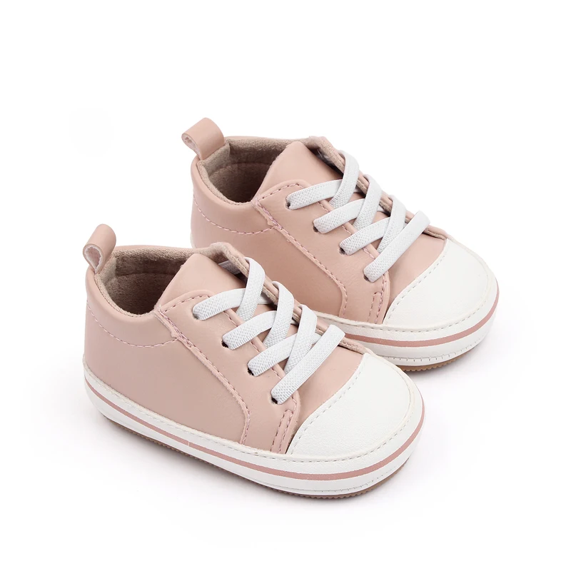 High Quality Soft PU Leather Baby Sneakers Prewalker Shoes 2025 manufacture