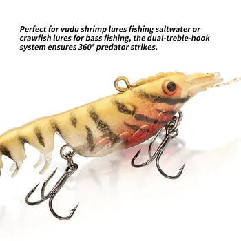 Cheery SNEDA Wholesale Multi Section Shrimp Lure 9.5cm/11g Sinking Soft Plastic Shrimp with Jig Head for Bass Saltwater Fishing – Soft Lure – view 3