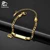 Gold - Straight row-hanging crown