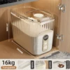Transparent 16kg rice capacity