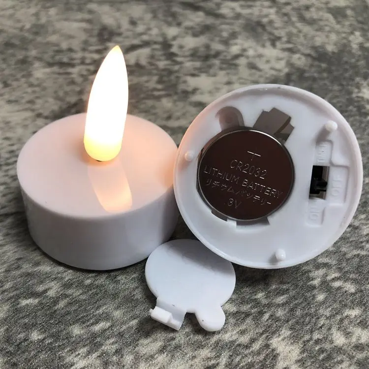 Flickering Led Tea Lights Candles With Remote Battery Included