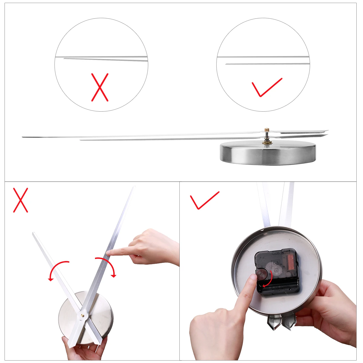 Vintage Metal Art DIY Home Wall Clock - Stylish & Functional