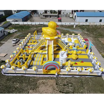 Giant inflatable park China factory inflatable playground commercial grade 0.55mm pvc bounce house outdoor games for sale