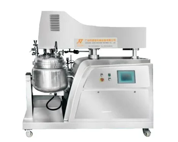 Touch Screen Ointment Manufacturing Plant Skin Bleaching Cream Blending Tank Vacuum Emulsifying Mixer Production Machine